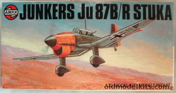Airfix 1/72 Junkers Ju-87B/R Stuka - Lufwaffe or Italian Air Force, 03030-0 plastic model kit